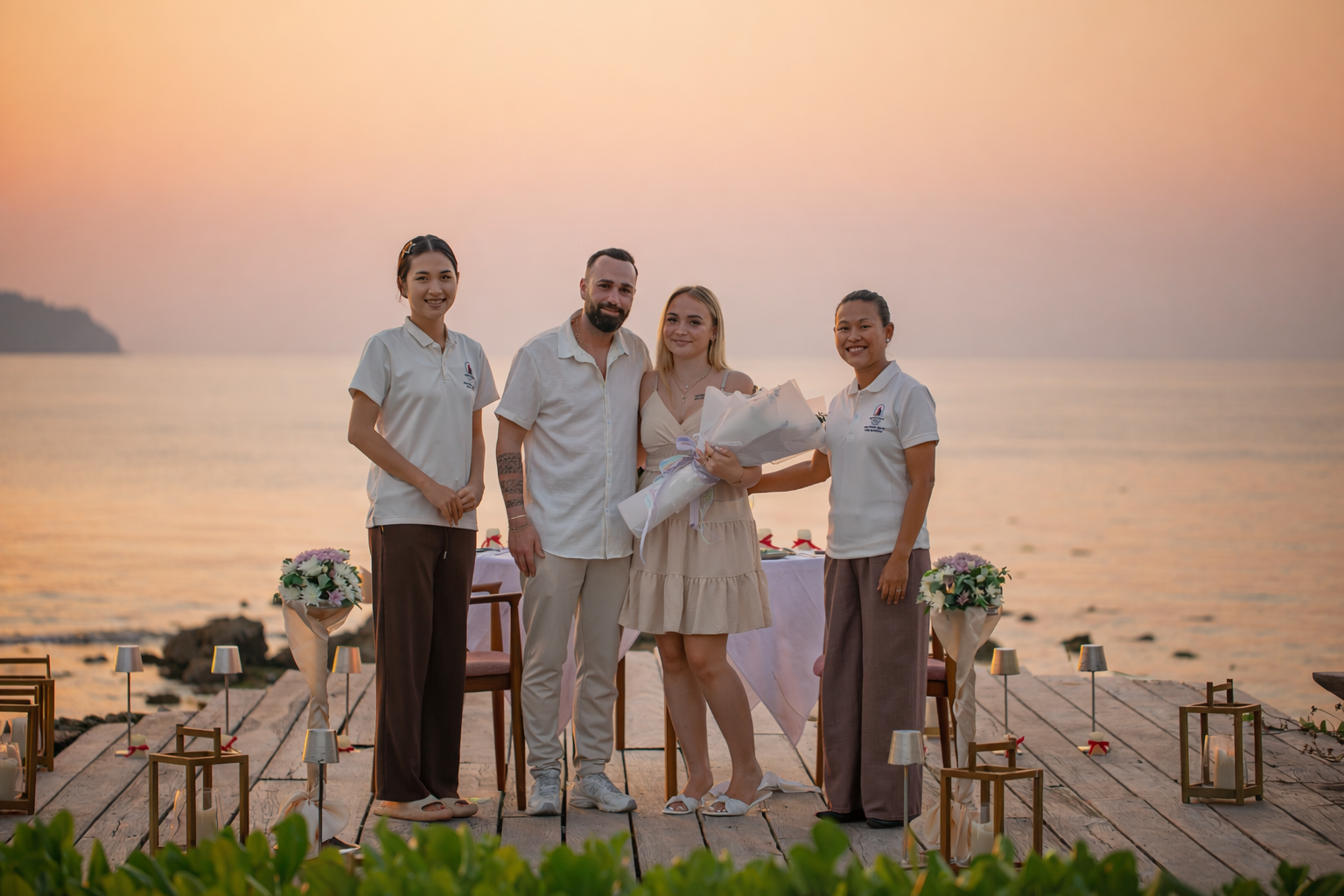 It is our privilege to be entrusted by Mr. Mertin to create a beautiful marriage proposal on Koh Chang